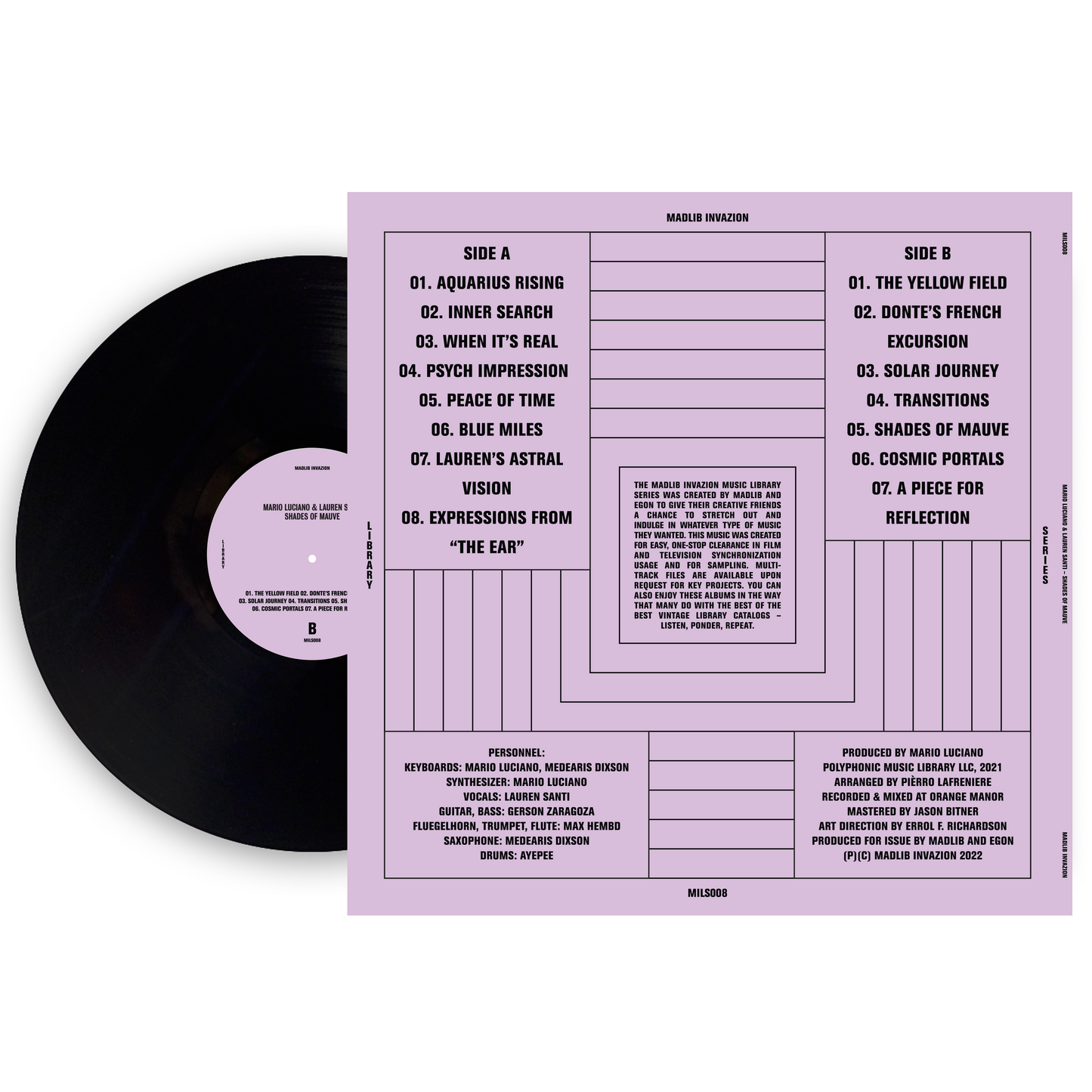 Shades Of Mauve (Madlib Invazion) LIMITED EDITION VINYL